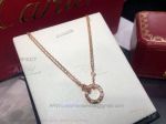 AAA Copy Cartier Love Necklace Pink Gold 